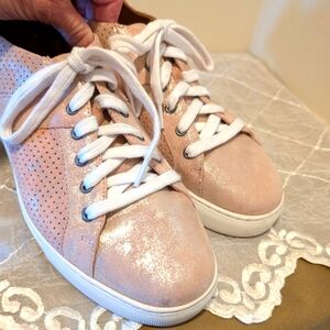 H S TRASK LINDSEY LEATHER LACE UP SNEAKERS size 10